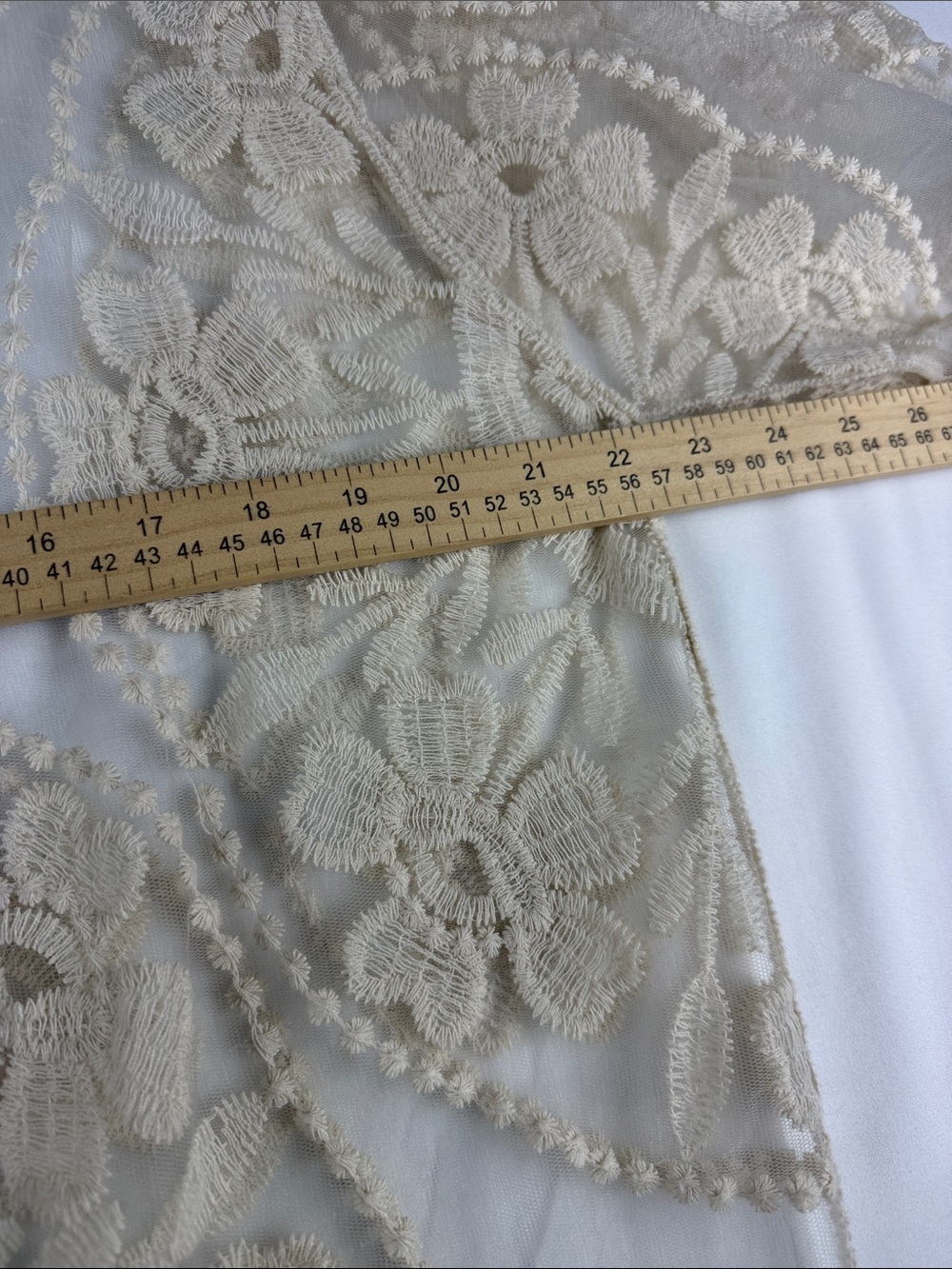 Rebellion Again Ivory Lace Cardigan Size S - Picture 5 of 5